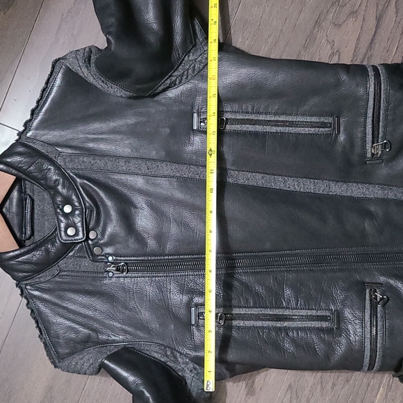 Lanvin leather and wool leather jacket - Picture 5 of 9